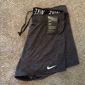 BRAND NEW! Nike dry fit womens heather grey shorts